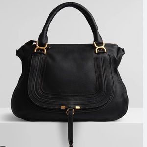 🌿authentic Chloe Marcie large satchel in black